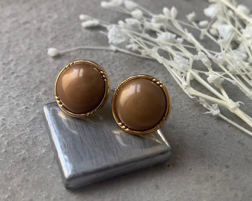 K18 ピアス　モダン　レトロ　昭和 b63a27b1664eac3af692474568ea6d