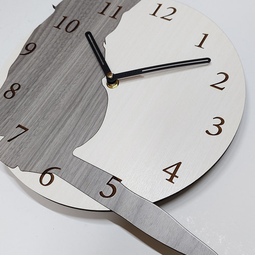 期間限定値下げ3000円引き】【文字入れ】ねこちゃん はみ出し壁掛け