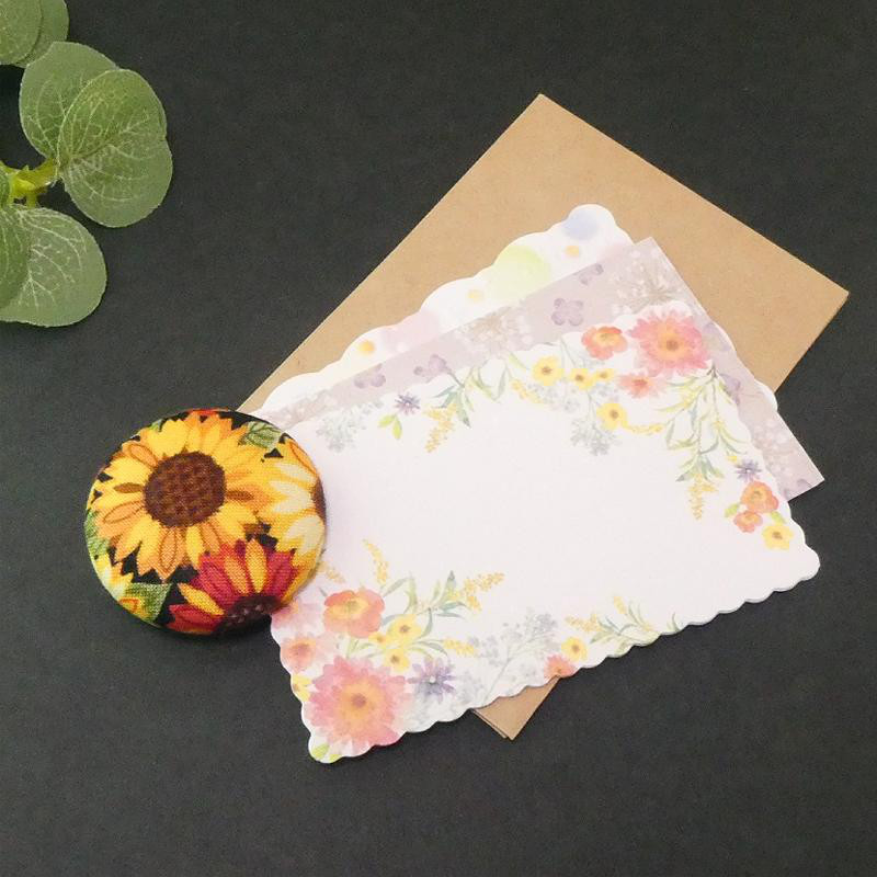 くるみボタン　お仕立て例-4.　◆「クリップ(日本製・良品)」/　38ミリ(大)専用