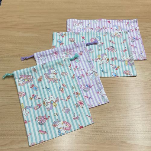 14種から【給食セット×2日分】w60×40cm ランチョンマット w20×25cm