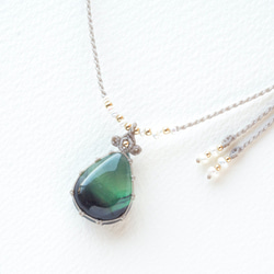 アメトリンのマクラメ編み 天然石ネックレス ネックレス・ペンダント