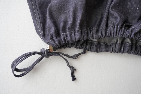 relaxing・2wayデニムパンツ　ワイドマキシ/バルーン・アラジンパンツ　cotton/flax 16枚目の画像