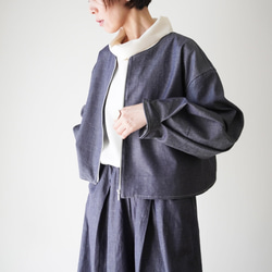 relaxing・2wayデニムパンツ　ワイドマキシ/バルーン・アラジンパンツ　cotton/flax 19枚目の画像