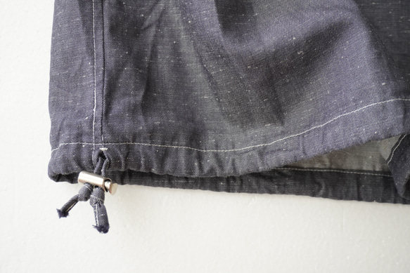 relaxing・2wayデニムパンツ　ワイドマキシ/バルーン・アラジンパンツ　cotton/flax 15枚目の画像