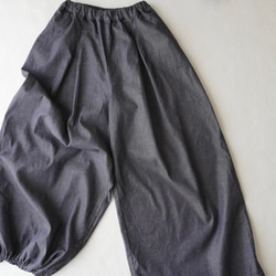 relaxing・2wayデニムパンツ　ワイドマキシ/バルーン・アラジンパンツ　cotton/flax 18枚目の画像