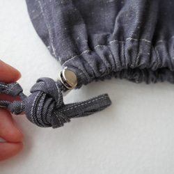 relaxing・2wayデニムパンツ　ワイドマキシ/バルーン・アラジンパンツ　cotton/flax 17枚目の画像