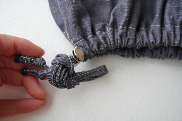 relaxing・2wayデニムパンツ　ワイドマキシ/バルーン・アラジンパンツ　cotton/flax 17枚目の画像