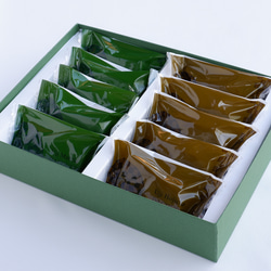 お供え 志 専用 宇治抹茶・ほうじ茶ダックワーズ 10個入 風呂敷 焼き菓子 お菓子  抹茶スイーツ きよ泉 ダクワーズ 7枚目の画像