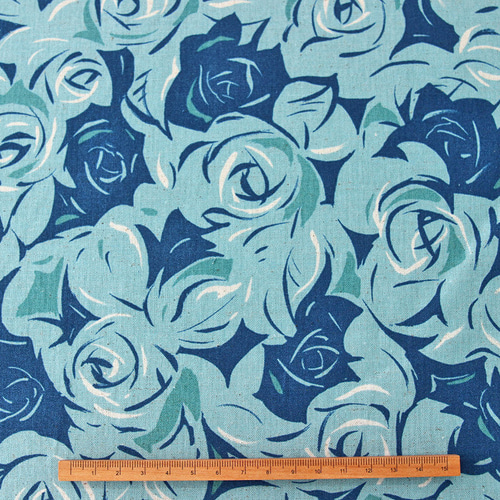 有輪商店×鎌倉スワニーのコラボ生地！新入荷！『綿麻シーチング rose 