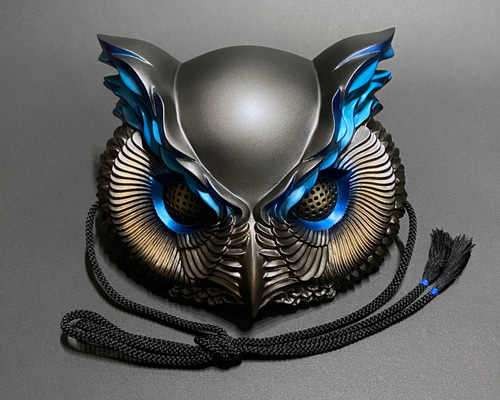 梟面（Blue flame） その他ファッション 朧 通販 18078624｜Creema