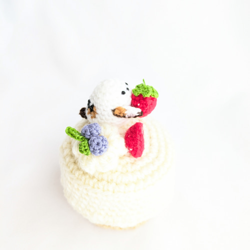 シマエナガ❁⃘*.゜レジンクリームケース イチゴ