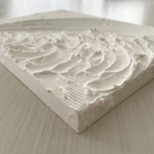 送料無料】【匿名配送】白い絵 【A4サイズ】 アート 絵画 テクスチャ