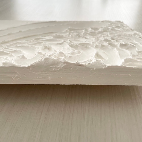 送料無料】【匿名配送】白い絵 【A4サイズ】 アート 絵画 テクスチャ