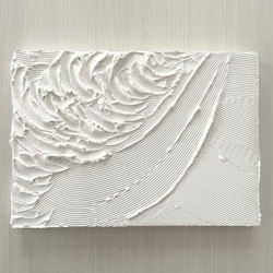 白い絵 【A4サイズ】 アート 絵画 テクスチャ テクスチャー