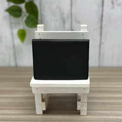 ２つ折りパスケース　本革　黒 1枚目の画像