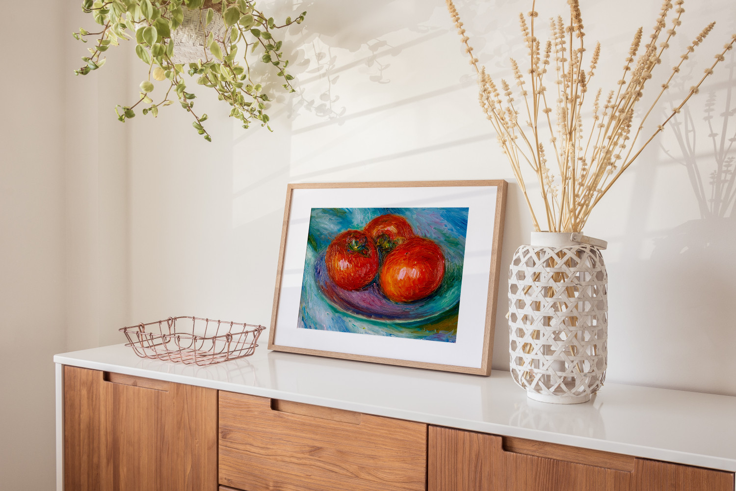 絵画　インテリア　絵　額付 (銀）油絵　uF6-061004　野菜と果物 絵画 インテリア 絵 額付 (銀）油絵 uF6-061004 野菜と果物 絵画
