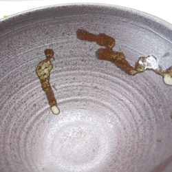 抹茶椀 　大ぶり鎬紋様・鉄さび色　 6枚目の画像