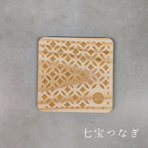 楽天市場】コースター 丸 10cm 格子柄 撥水 ビニール （ 茶托