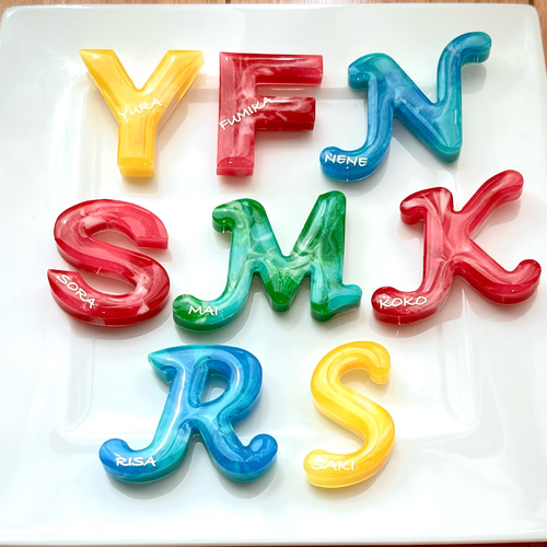 【オリジナルレジン】アルファベット・数字　オーダーページ レジン アルファベット 数字 英字 シリコンモールド ネックレス