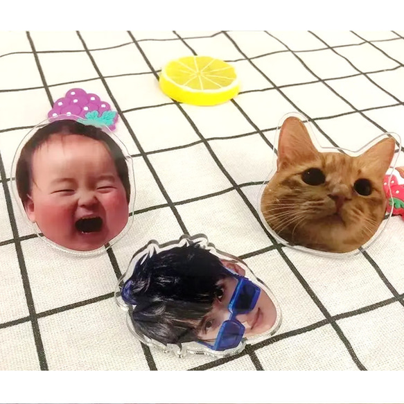 アクセサリー車両用 フォトアクリル 子供 犬 プレゼ 7枚目の画像