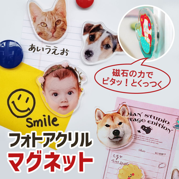 アクリル磁石、マグネット 1枚目の画像