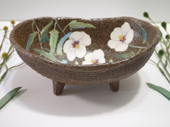 足付き深鉢　高砂芙蓉（たかさごふよう） 2枚目の画像