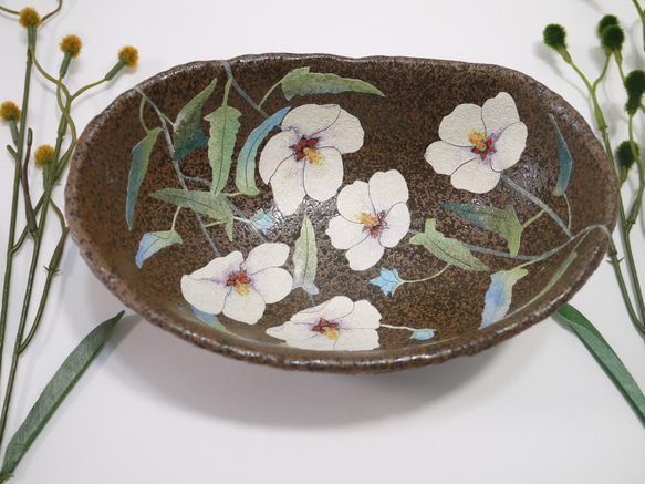 足付き深鉢　高砂芙蓉（たかさごふよう） 1枚目の画像