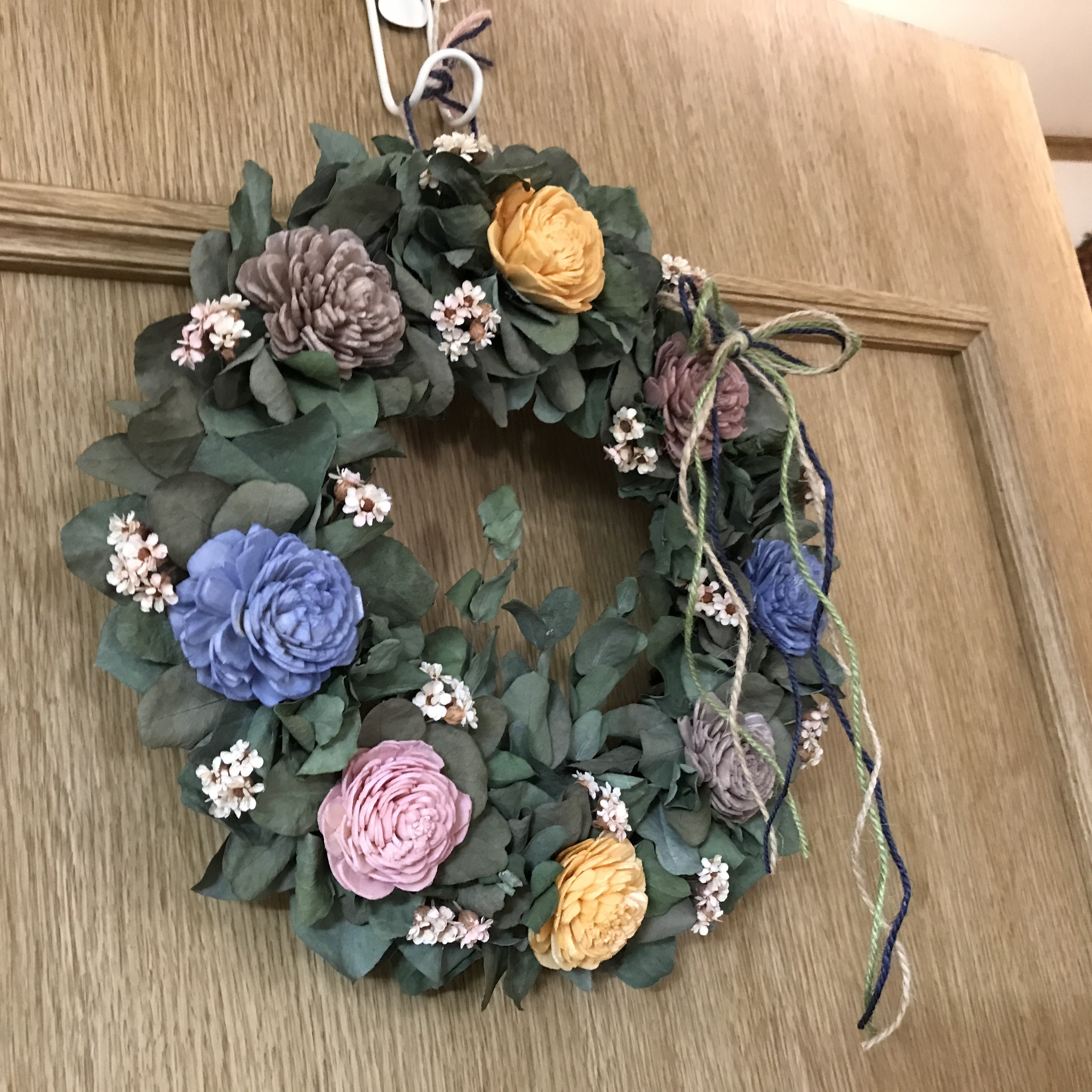 紫陽花クルミリース 