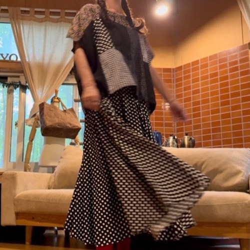 SAYOCAFEパッチワークの涼やかプルトップスA SAYOCAFEパッチワークの涼やかプルトップスJ その他トップス 衣