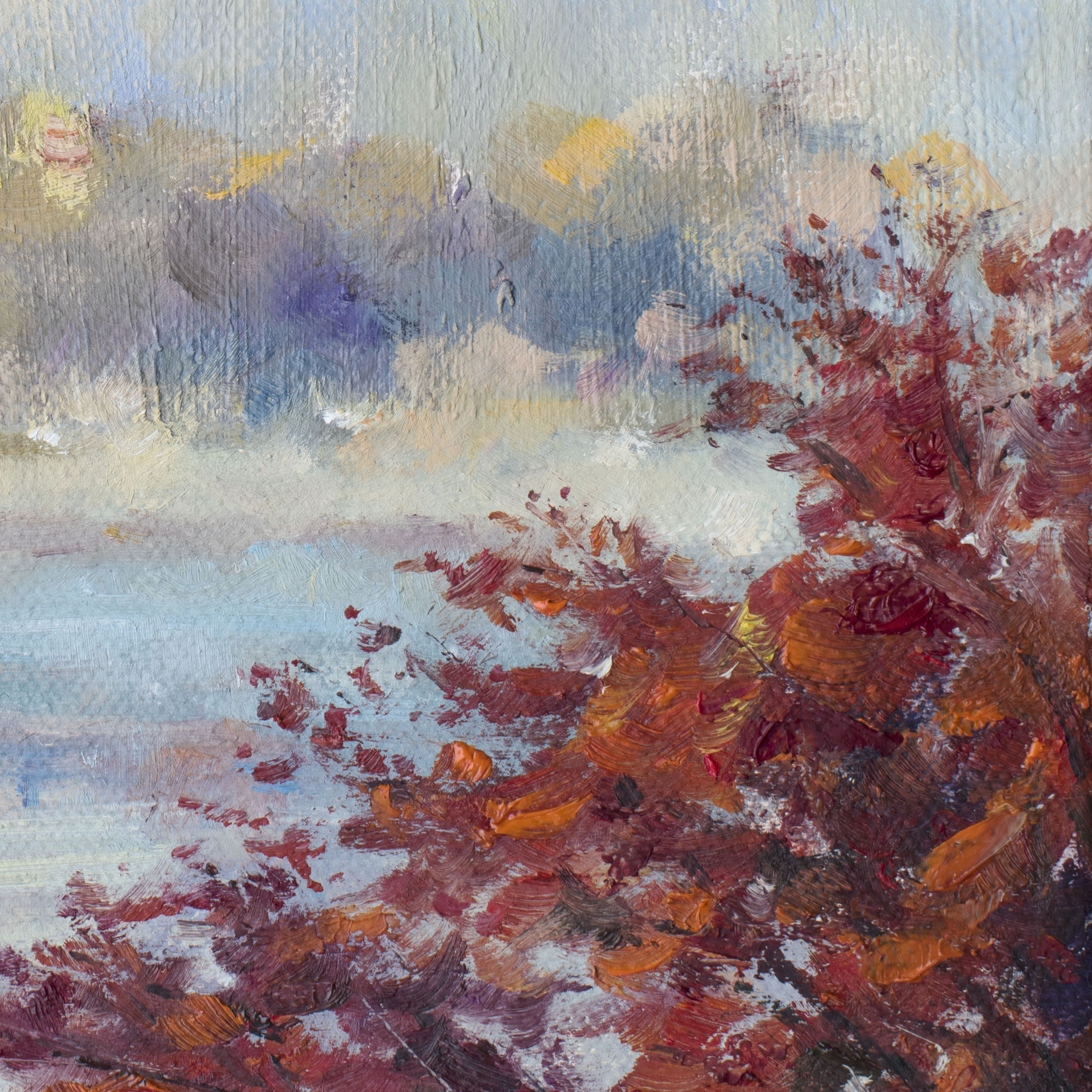油絵 絵画 【海の紅葉】 海の紅葉】 絵画 油絵 酸っぱ