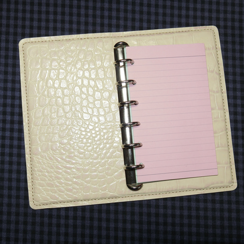 牛革ﾐﾆ6穴ﾘﾌｨﾙ 閉じないｼｽﾃﾑ手帳 卓上ﾊﾞｲﾝﾀﾞｰ ノート gtcraft 通販