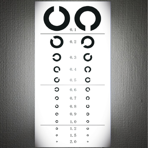 壁掛け】視力検査 眼鏡 メガネ めがね 眼科 店舗 おもしろグッズ