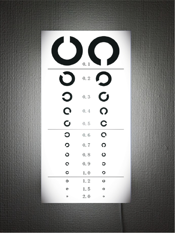 壁掛け】視力検査 眼鏡 メガネ めがね 眼科 店舗 おもしろグッズ