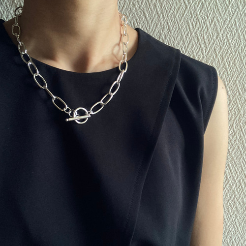 美品【定価3万】シルバー925 オーバルチェーンのネックレスとブレスレットセット ✨silver925オーバルチェーンネックレス&ブレスレット2点セット