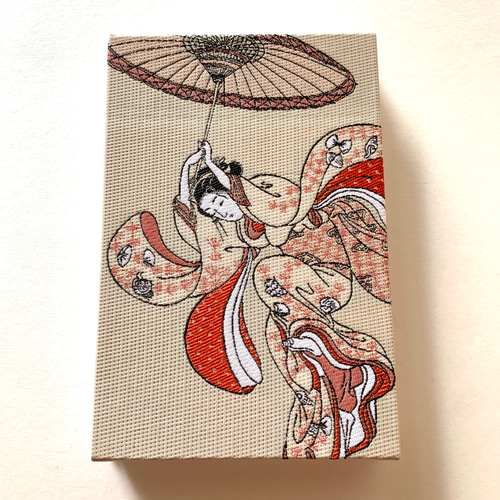 清水舞台より飛ぶ美人』 鈴木春信御朱印帳 額絵織物御朱印帳 B6大判