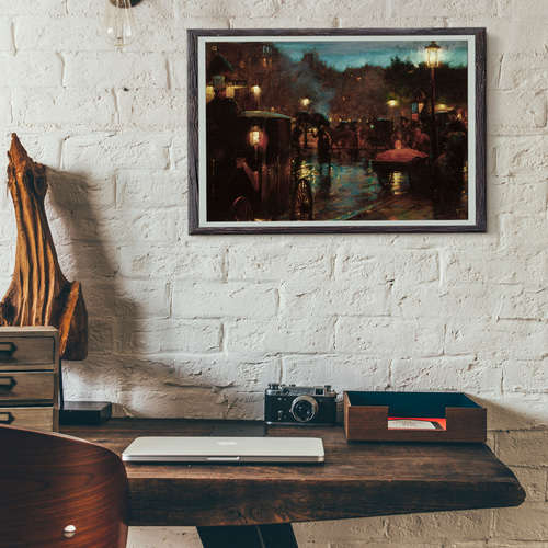 パリの風景画 Amazon.co.jp: 西洋絵画 トーマス キンケード パリの風景
