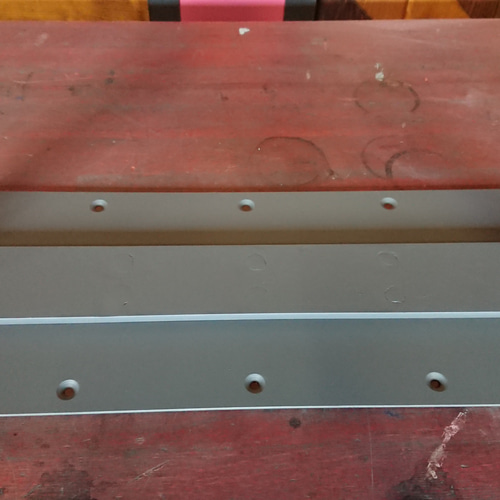 マットグレーでアイアンなスケルトン鉄脚♪ 50×400×650mm 目型 2脚ver  