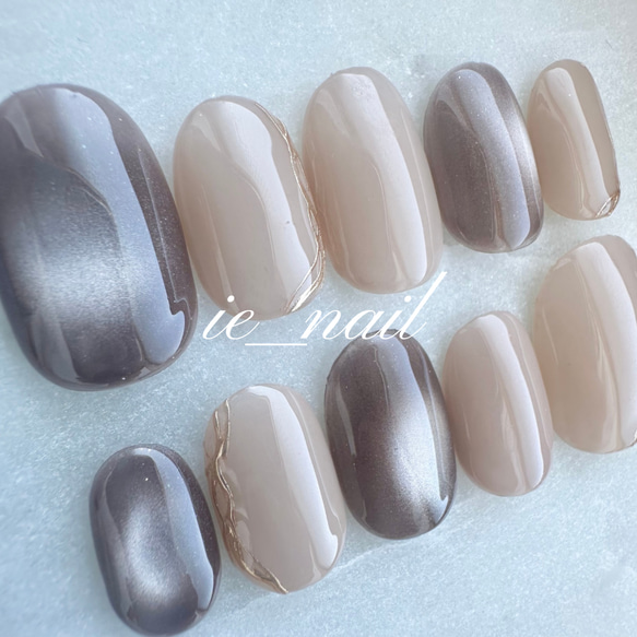 ネイル ネイルチップ シンプル 大人 クールな大人ネイル ネイルチップ（つけ爪） yuki-nail 通販 6164430