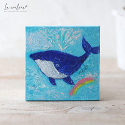 アクリル画 「クジラが泳ぐ海」 原画 クジラの泳ぐ海 アクリル画 - YouTube