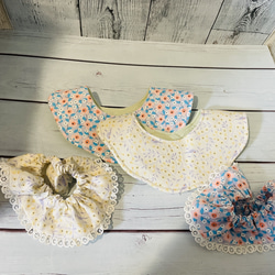 ママのお揃いシュシュと替ええりスタイのセット リバーシブル STC3