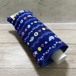 ⑦【送料無料】ペットボトルが入る8重ガーゼハンカチ☆保冷剤入れ 熱中