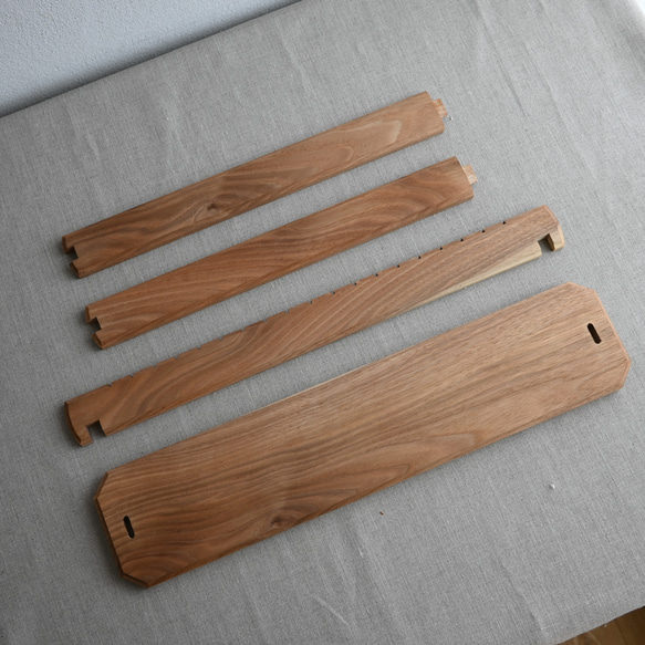 クルミのネックレススタンド 折りたたみ式 ディスプレイ 展示 店舗什器 9枚目の画像