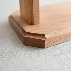 クルミのネックレススタンド 折りたたみ式 ディスプレイ 展示 店舗什器 6枚目の画像