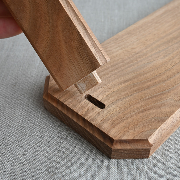 クルミのネックレススタンド 折りたたみ式 ディスプレイ 展示 店舗什器 7枚目の画像