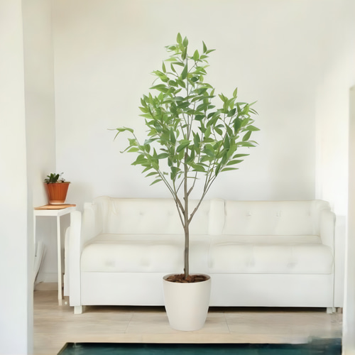 光触媒 人工観葉植物 フェイクグリーン フレッシュ細葉ユーカリ1.7m