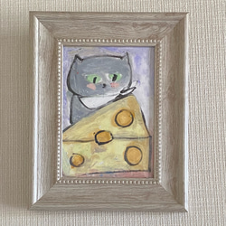 絵画。原画☆キャンバスF20【猫ちゃんたちは楽しくワインパーティーに参加します】 Suicat／原画 キャンバス 絵 絵画 アート イラスト 猫 黒猫