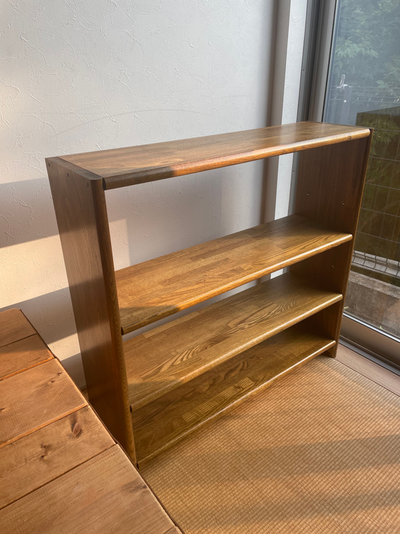 あきらさん専用 可動棚 オーク 無垢の集成材 オープンシェルフ