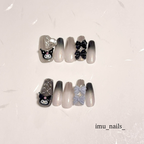 クロミネイル/Y2Kネイル/ワンホンネイル/量産型ネイル/地雷系ネイル  