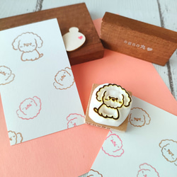 消しゴムはんこNo.428 トイプードル トイプードルの消しゴムはんこ♪ | iichi 日々の暮らしを心地よくする