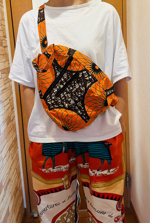 アフリカン ハンドメイドボディバッグ ボディバッグ・ウエストポーチ  
